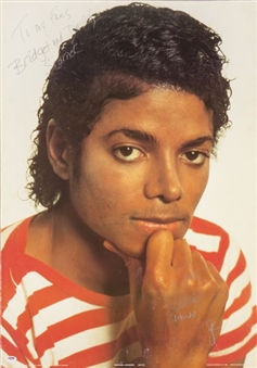 Huge Michael Jackson Signed Poster